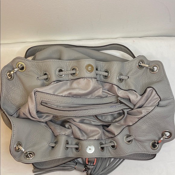 Michael Kors Leather Gray Shoulder Bag EUC - Picture 16 of 16